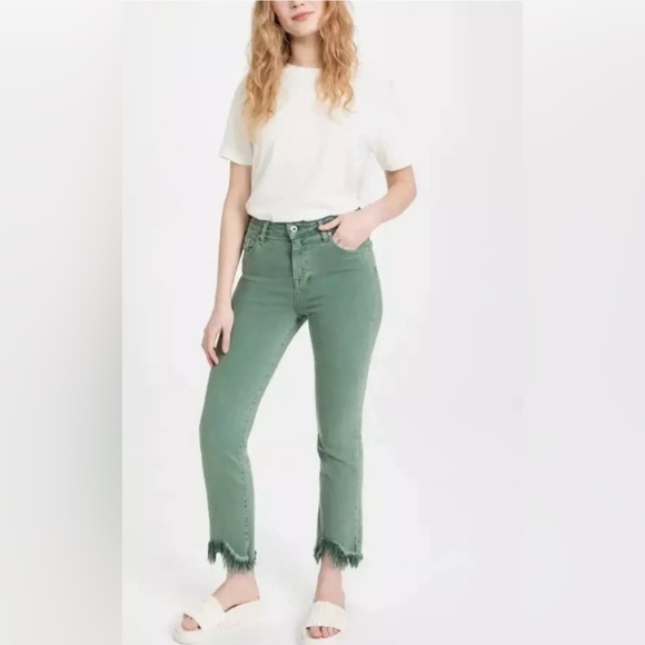 Jonathan Simkhai River High Rise Straight Jeans - Picture 1 of 16